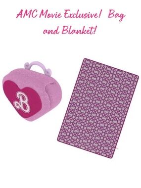 Barbie the Movie Cinemark Bag and Blanket